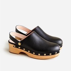 Jcrew convertible leather clogs